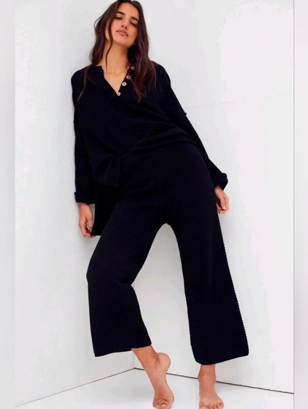 Free People Hailee Two-Piece Cardigan And Trousers Set - Size XS